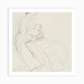 Woman Holding A Baby 2 Art Print