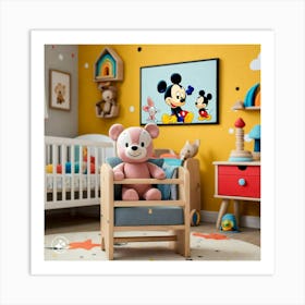 Mickey Mouse Wall Art Art Print