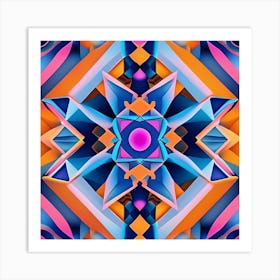 Abstract Geometric Pattern 3 Art Print