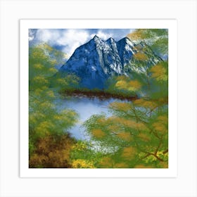 Mountain Scene Art Print