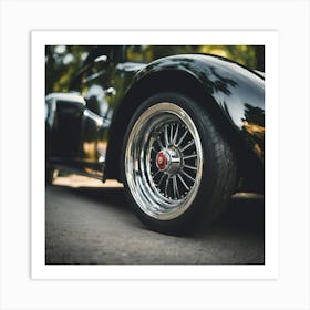 Close Up Of A Classic Car 1 Art Print