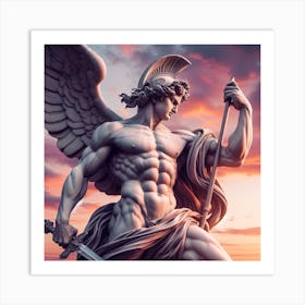 Greek God Of War Art Print