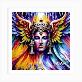 Lady angel Art Print