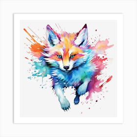 Fox Painting 1 Poster