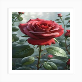 Red Roses 1 Art Print