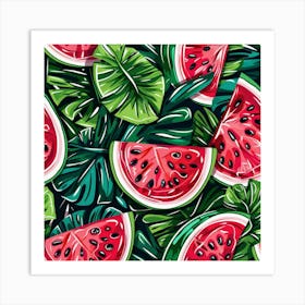 Watermelon Slices (1) Art Print