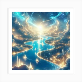 River In The Sky Art Print