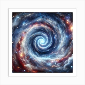 Abstract Wallart Celestial Whirlpool 2 Art Print