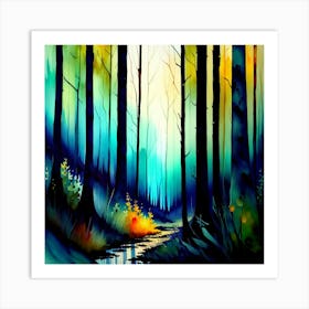 Forest Trail Art Print