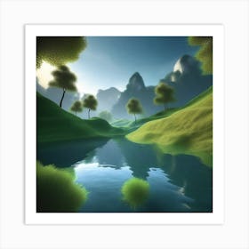 Landscape - Landscape Stock Videos & Royalty-Free Footage 4 Art Print