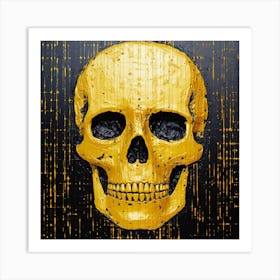 Gold Skull 5 Art Print