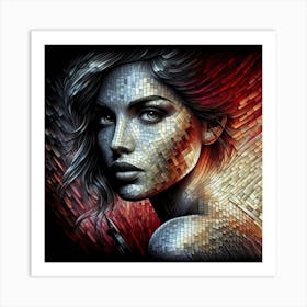 A mysterious woman 15 Art Print