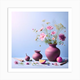 Flowers In Vases Art Print