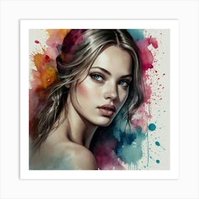 Watercolor Painting Art Print