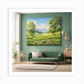 Landscape Painting Art Print