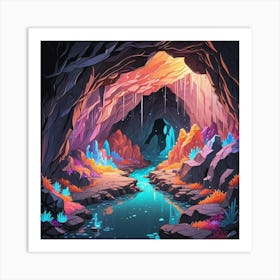 Landscape Of Caverns Endless Hole Art Print (1) Art Print