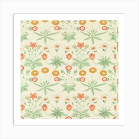 Floral Pattern Mouse Pad Art Print