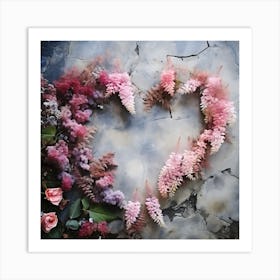 Heart Of Flowers 7 Art Print