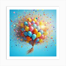 Colorful Balloons Art Print