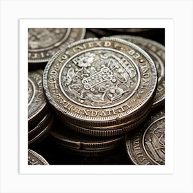 British Coins Art Print