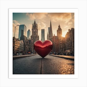 Heart Stock Videos & Royalty-Free Footage 2 Art Print