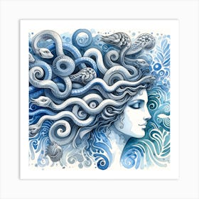 Medusa Smile Wall Art Art Print