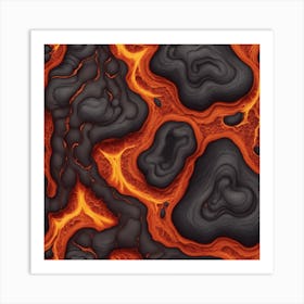 Lava Texture Art Print