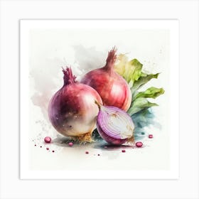 Onions Good Upscaled X4 Art Print