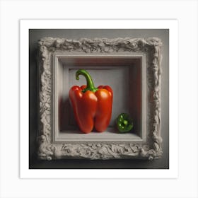 Peppers In A Frame 19 Art Print