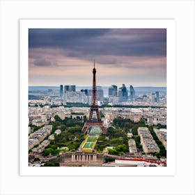 Paris Skyline Art Print