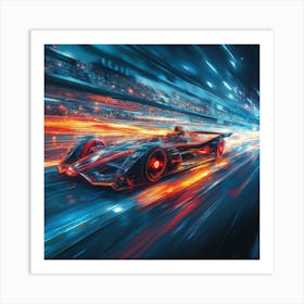 Futuristic Racing Car Art 2 Art Print