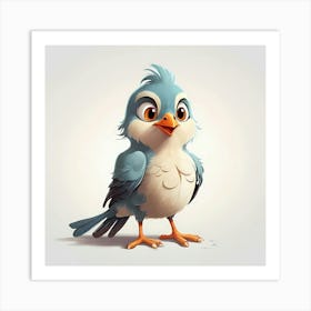 Blue Bird Art Print