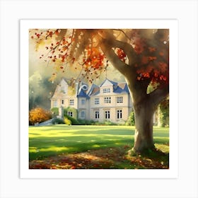 House In Autumn Art Print