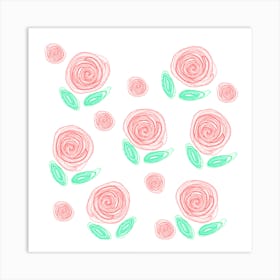 Pretty Roses Art Print