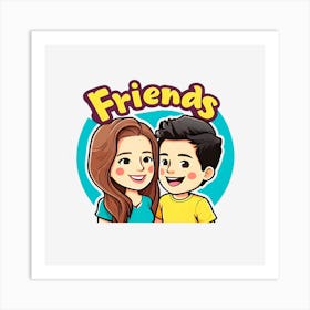 Friends Illustration Art Print