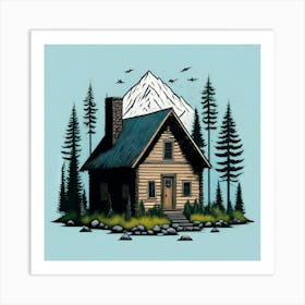 Cabin In The Woods 2 Art Print