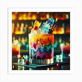 Colorful Cocktail Art Print