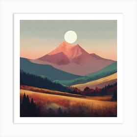 Mountain Landscape Art Print