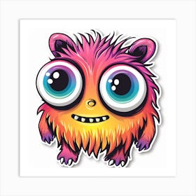 Monster Sticker 4 Art Print