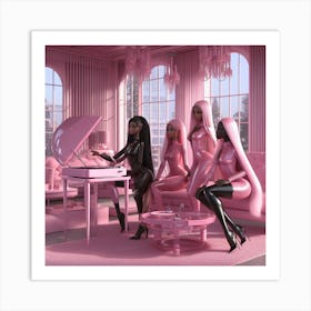 Pink Friday Girls Art Print