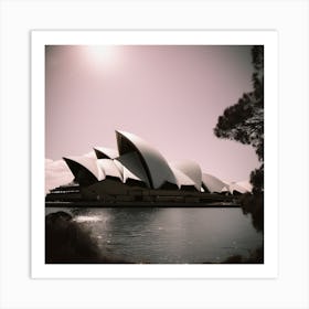 Sydney Opera House Minimalistic Line Art Art Print
