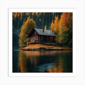 Cabin In The Woods Art Print