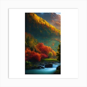 Autumn In The Mountains 3 Art Print