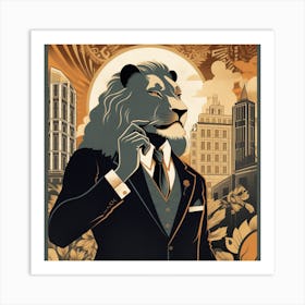 Lion Of Manhattan Art Print