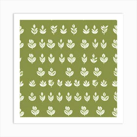 Green Leaves Art Print Art Print