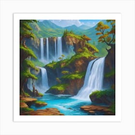 Waterfall 5 Art Print