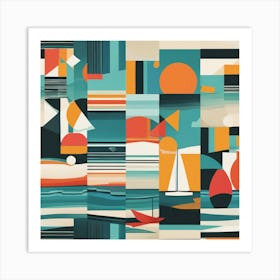 Sailboats Art Print