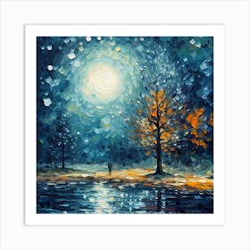 Monet's Christmas Time Capsule Art Print