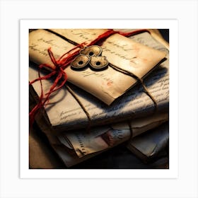 Old Letters 2 Art Print