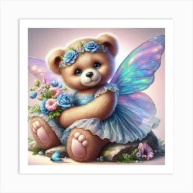 Fairy Teddy Bear 1 Art Print